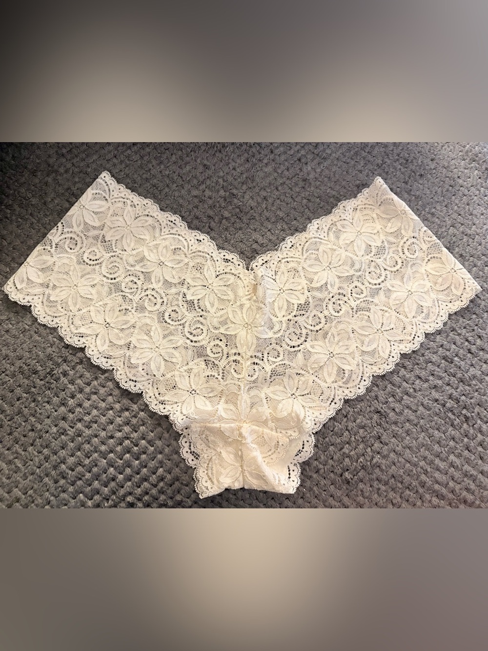 Women's Vintage Wonderbra Lacy Floral Sheer Panties Briefs Cheeky XL NWOT